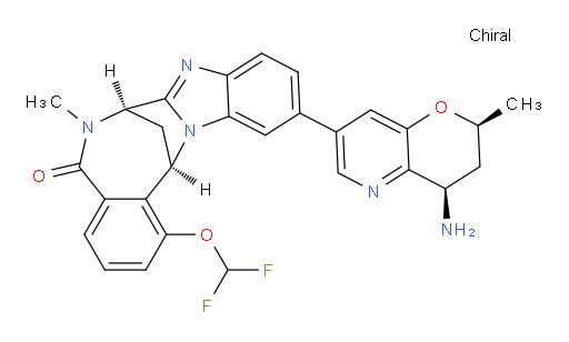(7R,14R)-11-[(2S,4R)-4-amino-3,4-dihydro-2-methyl-2H-pyrano[3,2-b]pyridin-7-yl]-1-(difluoromethoxy)-6,7-dihydro-6-methyl-7,14-Methanobenzimidazo[1,2-b][2,5]benzodiazocin-5(14H)--one
