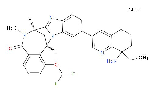(7R,14R)-11-(8-amino-8-ethyl-5,6,7,8-tetrahydro-quinolin-3-yl)-1-(difluoromethoxy)-6,7-dihydro-6-methyl-7,14-Methanobenzimidazo[1,2-b][2,5]benzodiazocin-5(14H)--one