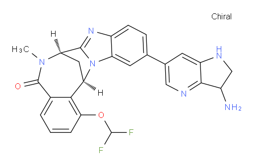(7R,14R)-11-(3-amino-2,3-dihydro-1H-pyrrolo[3,2-b]pyridin-6-yl)-1-(difluoromethoxy)-6,7-dihydro-6-methyl-7,14-Methanobenzimidazo[1,2-b][2,5]benzodiazocin-5(14H)--one
