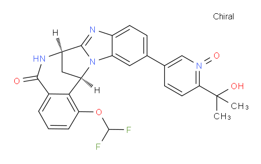 (7R,14R)-1-(difluoromethoxy)-6,7-dihydro-11-[6-(1-hydroxy-1-methylethyl)-1-oxido-pyridin-3-yl]-7,14-Methanobenzimidazo[1,2-b][2,5]benzodiazocin-5(14H)--one