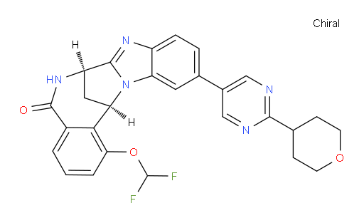 (7R,14R)-1-(difluoromethoxy)-6,7-dihydro-11-[2-(tetrahydro-2H-pyran-4-yl)-pyrimidin-5-yl]-7,14-Methanobenzimidazo[1,2-b][2,5]benzodiazocin-5(14H)--one