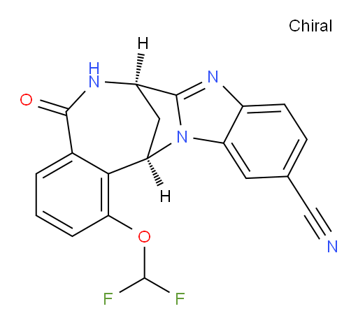 (7R,14R)-1-(difluoromethoxy)-5,6,7,14-tetrahydro-5-oxo-7,14-Methanobenzimidazo[1,2-b][2,5]benzodiazocine-11-carbonitrile