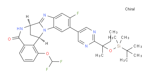 (7R,14R)-1-(difluoromethoxy)-11-[2-[1-[[(tert-butyl)dimethylsilyl]oxy]-1-methylpropyl]pyrimidin-5-yl]-10-fluoro-6,7-dihydro-7,14-Methanobenzimidazo[1,2-b][2,5]benzodiazocin-5(14H)--one