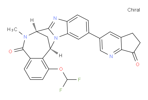 (7R,14R)-1-(difluoromethoxy)-11-(6,7-dihydro-7-oxo-5H-cyclopenta[b]pyridin-3-yl)-6,7-dihydro-6-methyl-7,14-Methanobenzimidazo[1,2-b][2,5]benzodiazocin-5(14H)--one