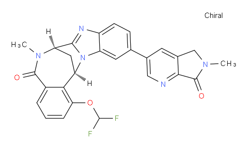 (7R,14R)-1-(difluoromethoxy)-11-(6,7-dihydro-6-methyl-7-oxo-5H-pyrrolo[3,4-b]pyridin-3-yl)-6,7-dihydro-6-methyl-7,14-Methanobenzimidazo[1,2-b][2,5]benzodiazocin-5(14H)--one