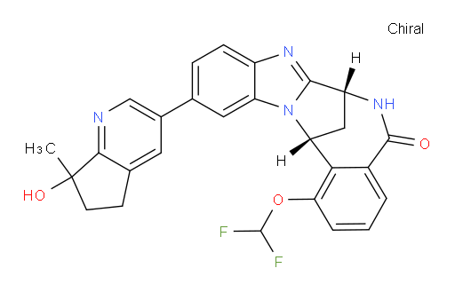 (7R,14R)-1-(difluoromethoxy)-11-(7-hydroxy-7-methyl-6,7-dihydro-5H-cyclopenta[b]pyridin-3-yl)-6,7-dihydro-7,14-methanobenzo[f]benzo[4,5]imidazo[1,2-a][1,4]diazocin-5(14H)-one