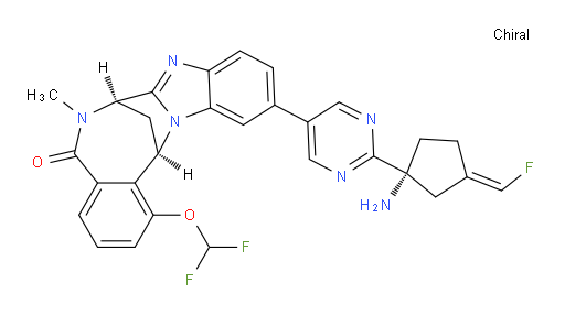 (7R,14R)-11-(2-((R,E)-1-amino-3-(fluoromethylene)cyclopentyl)pyrimidin-5-yl)-1-(difluoromethoxy)-6-methyl-6,7-dihydro-7,14-methanobenzo[f]benzo[4,5]imidazo[1,2-a][1,4]diazocin-5(14H)-one
