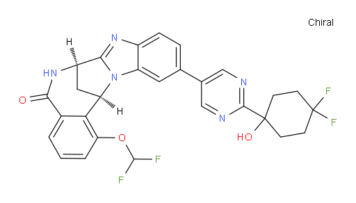 (7R,14R)-11-[2-(4,4-difluoro-1-hydroxy-cyclohexyl)-pyrimidin-5-yl]-1-(difluoromethoxy)-6,7-dihydro-7,14-Methanobenzimidazo[1,2-b][2,5]benzodiazocin-5(14H)--one