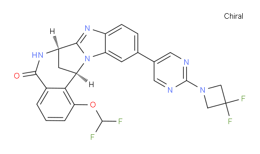 (7R,14R)-11-[2-(3,3-difluoro-1-azetidinyl)-pyrimidin-5-yl]-1-(difluoromethoxy)-6,7-dihydro-7,14-Methanobenzimidazo[1,2-b][2,5]benzodiazocin-5(14H)--one