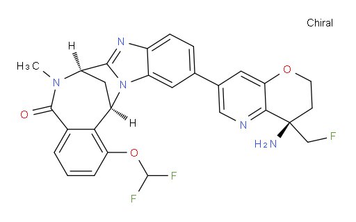 (7R,14R)-11-[(4R)-4-amino-4-(fluoromethyl)-3,4-dihydro-2H-pyrano[3,2-b]pyridin-7-yl]-1-(difluoromethoxy)-6,7-dihydro-6-methyl-7,14-Methanobenzimidazo[1,2-b][2,5]benzodiazocin-5(14H)--one