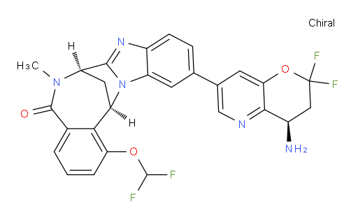 (7R,14R)-11-[(4R)-4-amino-2,2-difluoro-3,4-dihydro-2H-pyrano[3,2-b]pyridin-7-yl]-1-(difluoromethoxy)-6,7-dihydro-6-methyl-7,14-Methanobenzimidazo[1,2-b][2,5]benzodiazocin-5(14H)--one