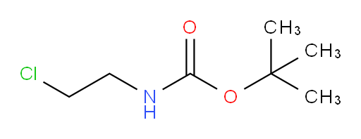 N-Boc-2-Chloroethylamine;tert-butyl 2-chloroethylcarbamate;2-Chloroethylamine, N-BOC protected;N-t-Butoxycarbonyl-2-chloroethylaMine;tert-Butyl N-(2-chloroethyl)carbamate;1-Amino-2-chloroethane, N-BOC protected;N-(tert-Butoxycarbonyl)-2-chloroethylaMine;(tert-butoxy)-N-(2-chloroethyl)-carboxaMide;2-[(tert-Butoxycarbonyl)aMino]-1-chloroethane;(2-Chloroethyl)carbamic acid 1,1-dimethylethyl ester