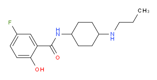 5-fluoro-2-hydroxy-N-(4-(propylamino)cyclohexyl)benzamide