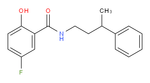 5-fluoro-2-hydroxy-N-(3-phenylbutyl)benzamide