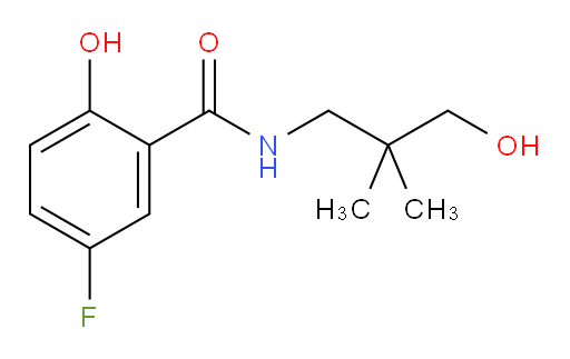5-fluoro-2-hydroxy-N-(3-hydroxy-2,2-dimethylpropyl)benzamide
