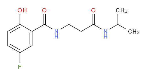 5-fluoro-2-hydroxy-N-(3-(isopropylamino)-3-oxopropyl)benzamide