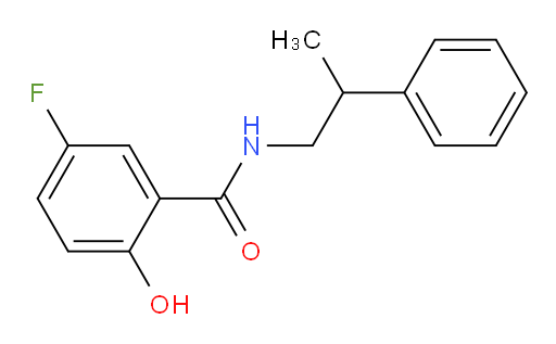 5-fluoro-2-hydroxy-N-(2-phenylpropyl)benzamide