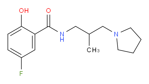 5-fluoro-2-hydroxy-N-(2-methyl-3-(pyrrolidin-1-yl)propyl)benzamide
