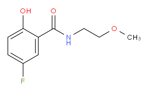 5-fluoro-2-hydroxy-N-(2-methoxyethyl)benzamide