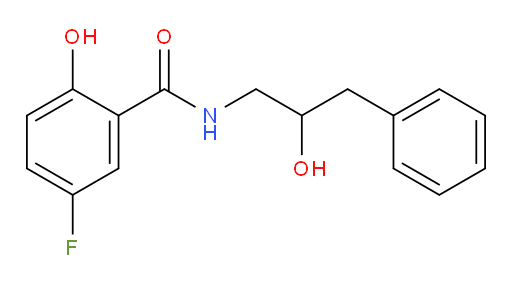 5-fluoro-2-hydroxy-N-(2-hydroxy-3-phenylpropyl)benzamide