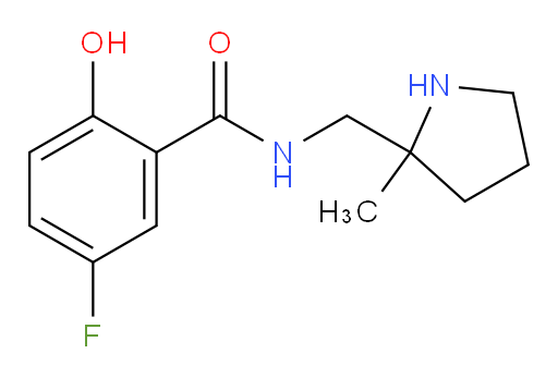 5-fluoro-2-hydroxy-N-((2-methylpyrrolidin-2-yl)methyl)benzamide