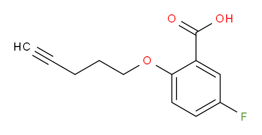 5-fluoro-2-(pent-4-yn-1-yloxy)benzoic acid