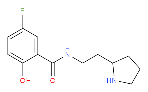 5-fluoro-2-hydroxy-N-(2-(pyrrolidin-2-yl)ethyl)benzamide