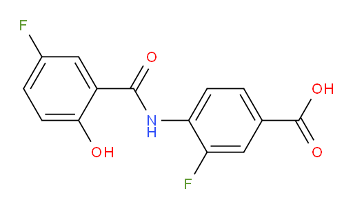 3-fluoro-4-(5-fluoro-2-hydroxybenzamido)benzoic acid