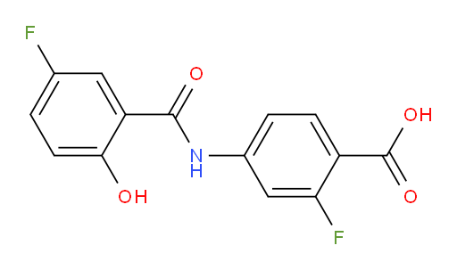 2-fluoro-4-(5-fluoro-2-hydroxybenzamido)benzoic acid