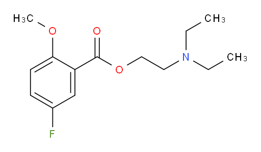 2-(diethylamino)ethyl 5-fluoro-2-methoxybenzoate