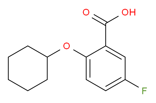 2-(cyclohexyloxy)-5-fluorobenzoic acid