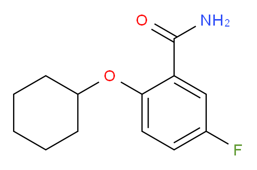 2-(cyclohexyloxy)-5-fluorobenzamide