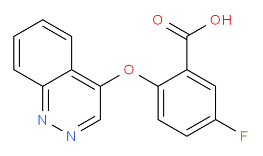 2-(cinnolin-4-yloxy)-5-fluorobenzoic acid