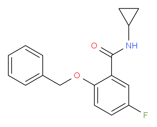 2-(benzyloxy)-N-cyclopropyl-5-fluorobenzamide