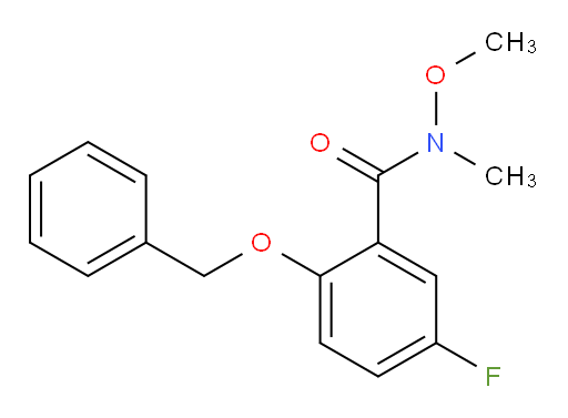 2-(benzyloxy)-5-fluoro-N-methoxy-N-methylbenzamide