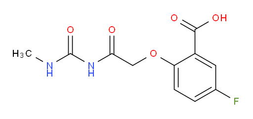 5-fluoro-2-(2-(3-methylureido)-2-oxoethoxy)benzoic acid