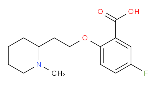 5-fluoro-2-(2-(1-methylpiperidin-2-yl)ethoxy)benzoic acid
