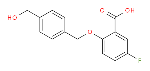 5-fluoro-2-((4-(hydroxymethyl)benzyl)oxy)benzoic acid