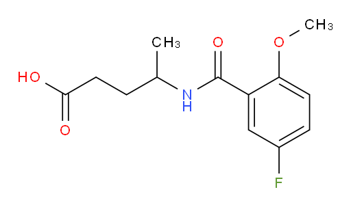 4-(5-fluoro-2-methoxybenzamido)pentanoic acid