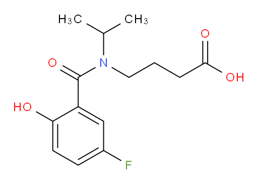 4-(5-fluoro-2-hydroxy-N-isopropylbenzamido)butanoic acid