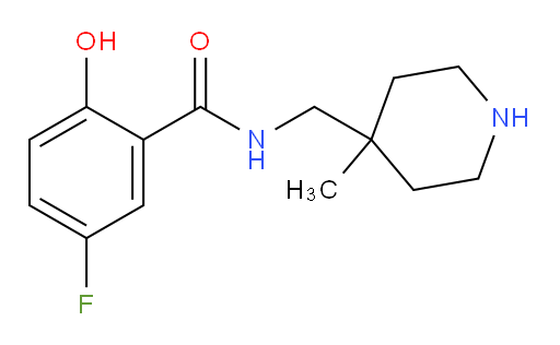 5-fluoro-2-hydroxy-N-((4-methylpiperidin-4-yl)methyl)benzamide