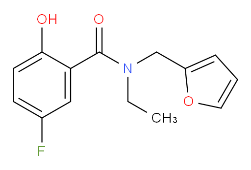 N-ethyl-5-fluoro-N-(furan-2-ylmethyl)-2-hydroxybenzamide