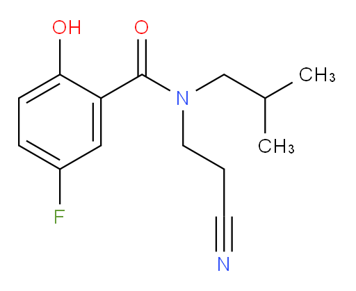 N-(2-cyanoethyl)-5-fluoro-2-hydroxy-N-isobutylbenzamide