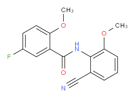 N-(2-cyano-6-methoxyphenyl)-5-fluoro-2-methoxybenzamide