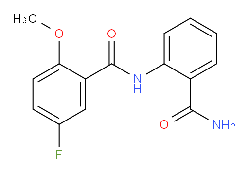 N-(2-carbamoylphenyl)-5-fluoro-2-methoxybenzamide