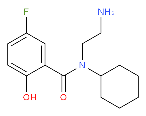 N-(2-aminoethyl)-N-cyclohexyl-5-fluoro-2-hydroxybenzamide