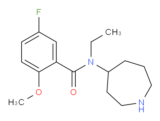 N-(azepan-4-yl)-N-ethyl-5-fluoro-2-methoxybenzamide