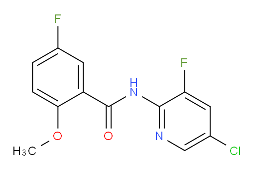 N-(5-chloro-3-fluoropyridin-2-yl)-5-fluoro-2-methoxybenzamide