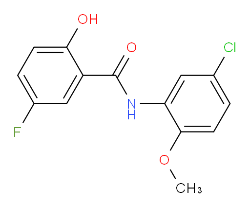 N-(5-chloro-2-methoxyphenyl)-5-fluoro-2-hydroxybenzamide