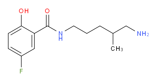 N-(5-amino-4-methylpentyl)-5-fluoro-2-hydroxybenzamide